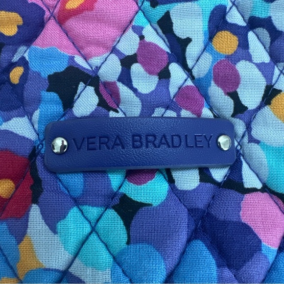 Vera Bradley - Colorful Impressionista Small Zip Cosmetic In EUC About 8x6 In - Picture 5 of 6